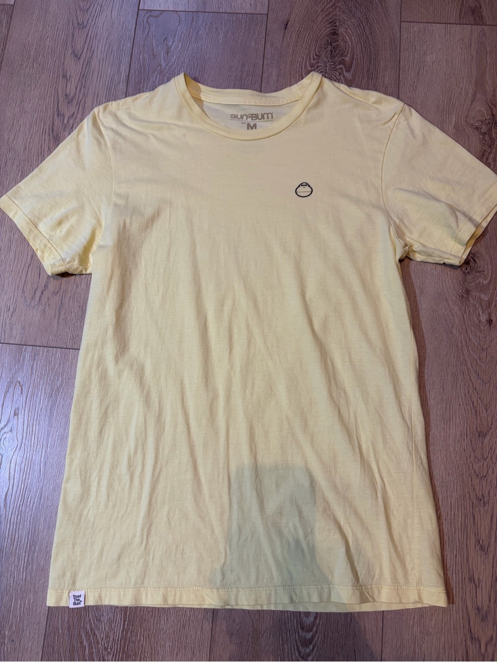Sun Bum Plain Tee Yellow Sonny Logo - Men’s Medium